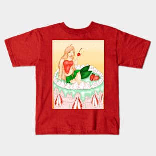 Strawberry girl Kids T-Shirt